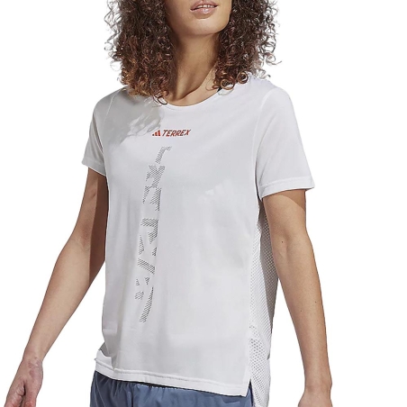 T-Shirt Blanc Femme Adidas Agr