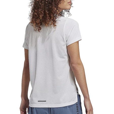 T-Shirt Blanc Femme Adidas Agr