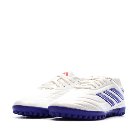 Chaussures de Futsal Blanches/Bleu Garçon Adidas Copa Pure 2