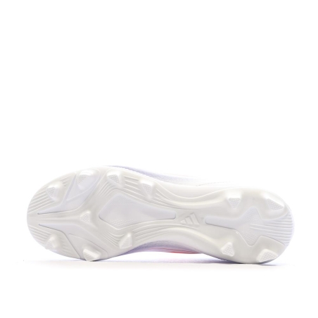 Chaussures de football Blanches/Bleu Garçon Adidas F50 Club Fxg