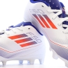 Chaussures de football Blanches/Bleu Garçon Adidas F50 Club Fxg