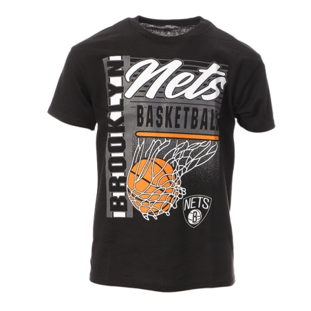 T-shirt Noir Garçon NBA Brooklyn Nets
