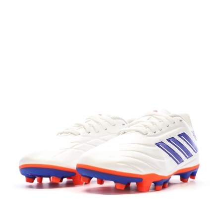 Chaussures de Foot Blanches Junior Adidas Copa Pure 2 Club FxG