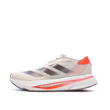 Chaussures de running Blanches/Roses Femme Adidas Adizeros