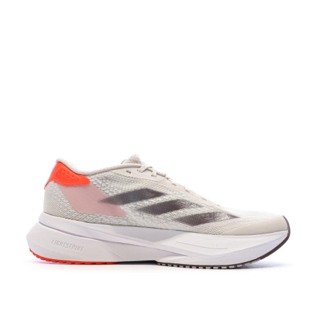 Chaussures de running Blanches/Roses Femme Adidas Adizeros