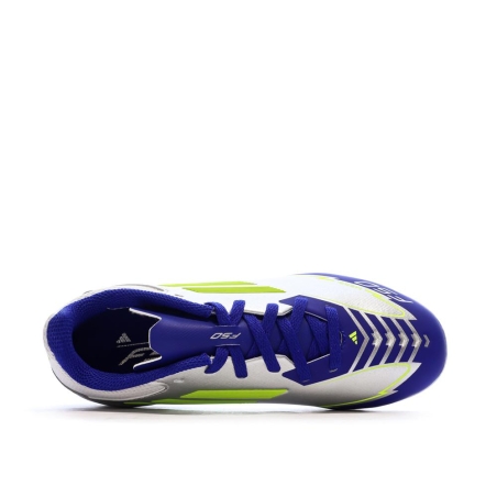Chaussures de football Bleu/Argent Garçon Adidas F50