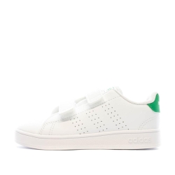 Baskets Blanches/Vert Enfant Adidas Advantage