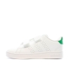 Baskets Blanches/Vert Enfant Adidas Advantage