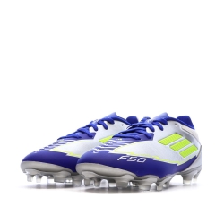 Chaussures de football Bleu/Argent Garçon Adidas F50