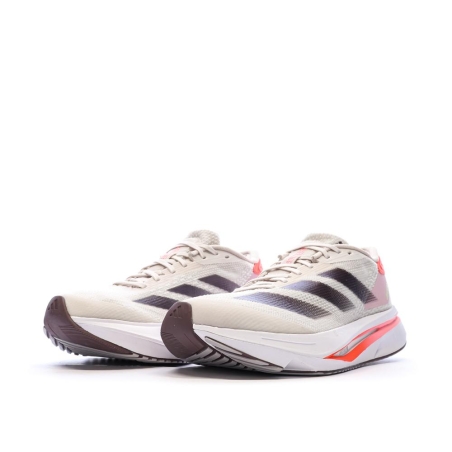 Chaussures de running Blanches/Roses Femme Adidas Adizeros