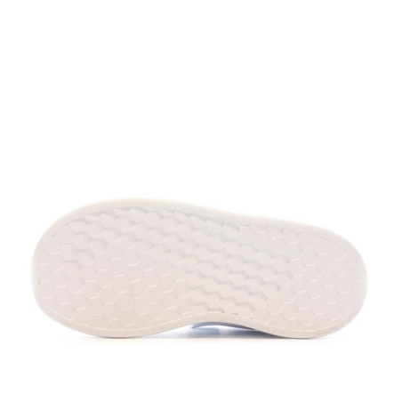 Baskets Blanches/Vert Enfant Adidas Advantage