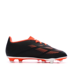 Chaussures de football Noires/Blanches/Rouges Garçon Adidas Predator Club Fxg