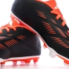 Chaussures de football Noires/Blanches/Rouges Garçon Adidas Predator Club Fxg