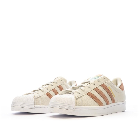 Baskets Beige/Taupe Garçon/Fille Adidas Superstar HP6548