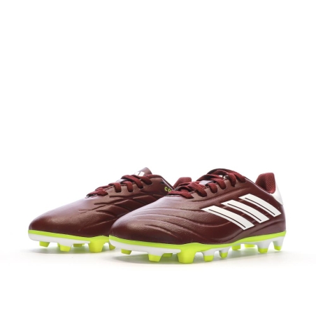 Chaussures de football Bordeaux/Jaunes Garçon Adidas Copa Pure 2