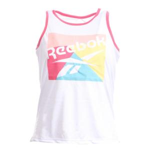 Débardeur Blanc/Rose Fille Reebok C74154