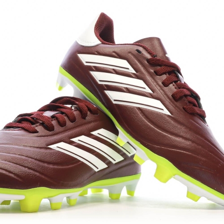 Chaussures de football Bordeaux/Jaunes Garçon Adidas Copa Pure 2