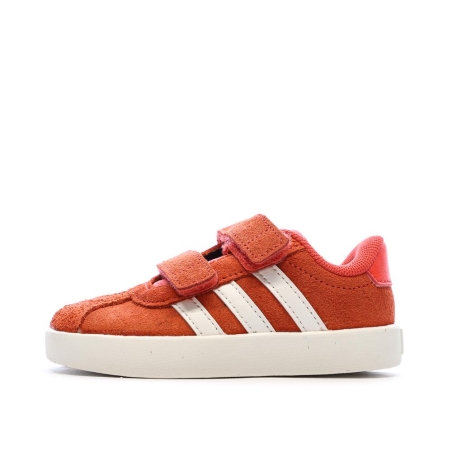 Baskets Rouges/Blanches Fille Adidas Grand Court 3.0