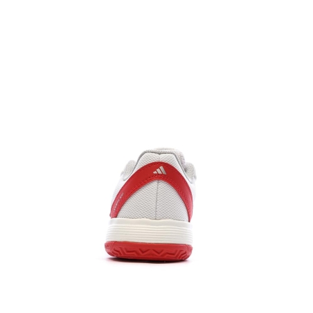 Chaussures de tennis Blanches/Rouges Garçon Adidas Courtflash