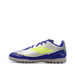 Chaussures de Foot Gris/Bleu Junior Adidas F50 Club TF J Messi