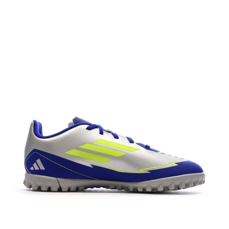 Chaussures de Foot Gris/Bleu Junior Adidas F50 Club TF J Messi