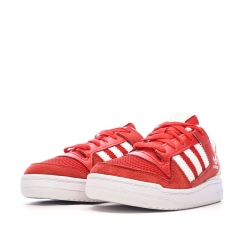 Baskets Rouges/Blanches Garçon Adidas Forum