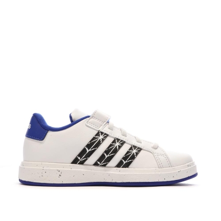 Baskets Blanc/Bleu Garçon Adidas Grand Court Spider-man