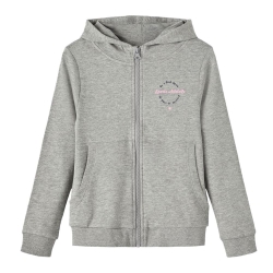 Sweat Gris zippé Fille Name It Folise