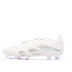 Chaussures de Foot Blanches Junior Adidas Predator League FG