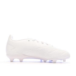 Chaussures de Foot Blanches Junior Adidas Predator League FG