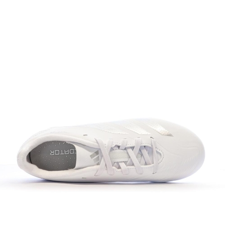 Chaussures de Foot Blanches Junior Adidas Predator League FG