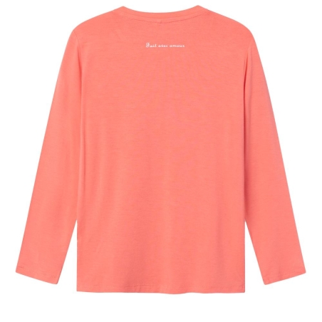 T-shirt Manches Longues Orange Fille Name it Fnjafa