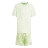 Ensemble survêtement Vert Enfant Adidas Short Tee Set