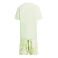 Ensemble survêtement Vert Enfant Adidas Short Tee Set