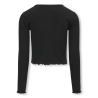 T-Shirt Manches Longues Noire Fille Kids ONLY Kognella