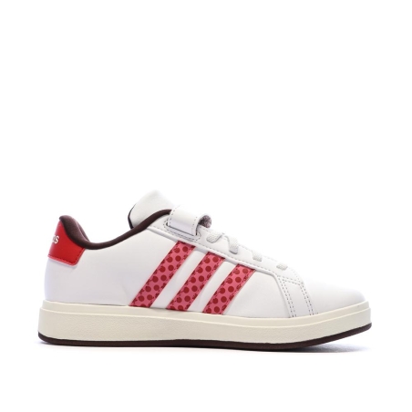 Baskets Blanches/Rouges Fille Adidas Grand Court Minnie