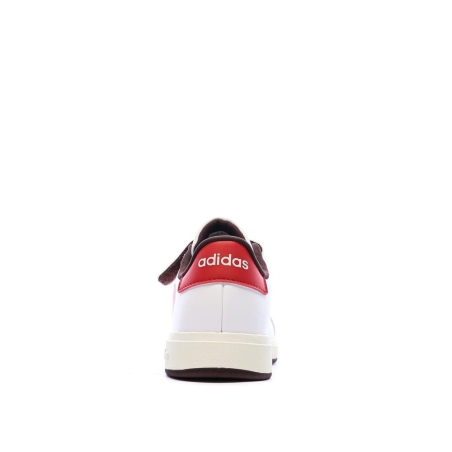 Baskets Blanches/Rouges Fille Adidas Grand Court Minnie