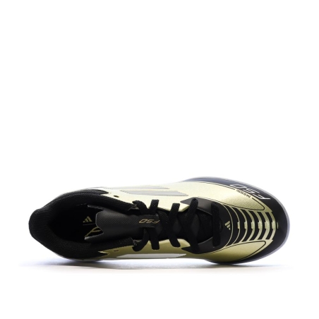 Chaussures de Foot Doré/Noir Junior Adidas F50 League TF J Messi