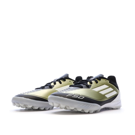 Chaussures de Foot Doré/Noir Junior Adidas F50 League TF J Messi