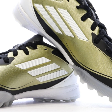 Chaussures de Foot Doré/Noir Junior Adidas F50 League TF J Messi