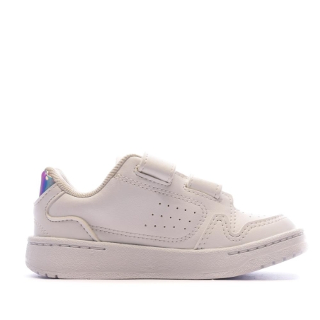 Baskets Blanche/Argent Fille Adidas NY 90 CF