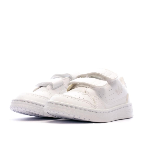 Baskets Blanche/Argent Fille Adidas NY 90 CF