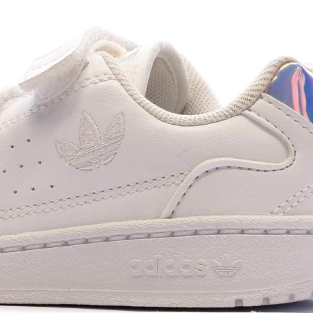 Baskets Blanche/Argent Fille Adidas NY 90 CF