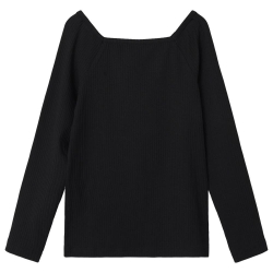 T-shirt Manches Longues Noir Fille Name it Fotilia