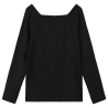 T-shirt Manches Longues Noir Fille Name it Fotilia