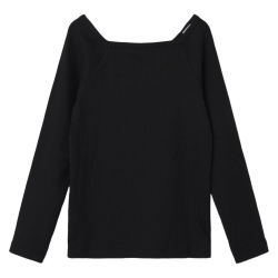 T-shirt Manches Longues Noir Fille Name it Fotilia