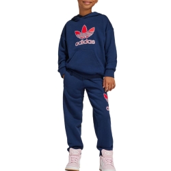 Ensemble Bleu/Rose Enfant Adidas Hoodie