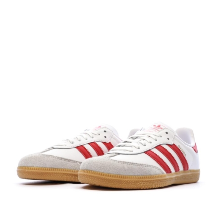 Samba Baskets Blanches/Rouge Enfant Adidas Samba Og C