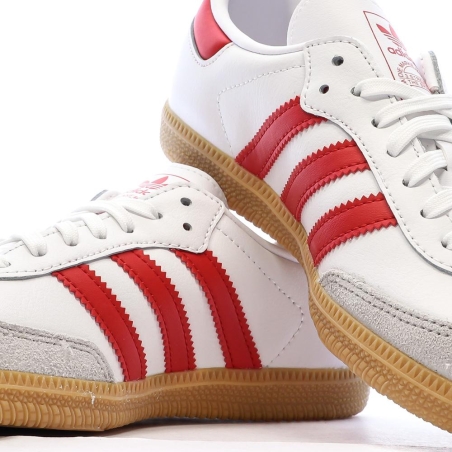 Samba Baskets Blanches/Rouge Enfant Adidas Samba Og C
