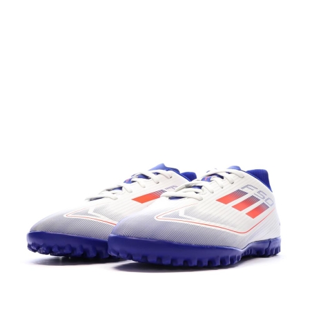 Chaussures Blanc/Bleu Garçon Adidas F50 Club